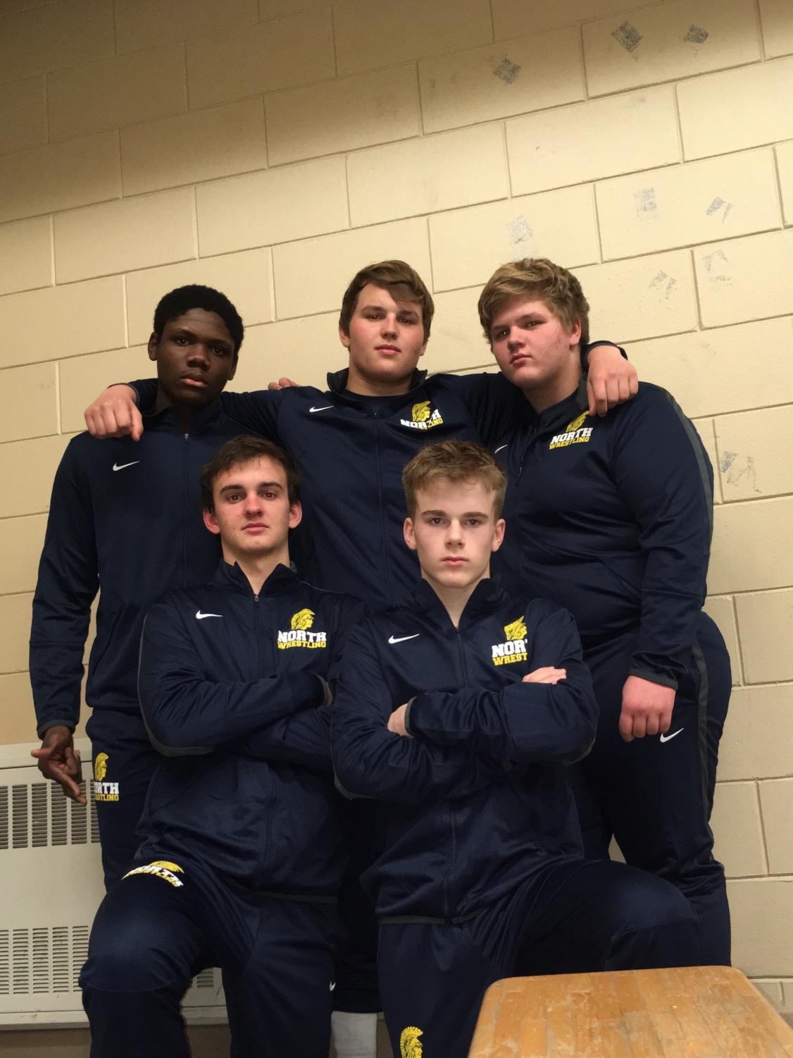 Back Row, left to right - Junior Surpris, Braden Jongeward, Andrew Aamold.
Front Row, left to right - Calvin Johnson, Danny Monatukwa.