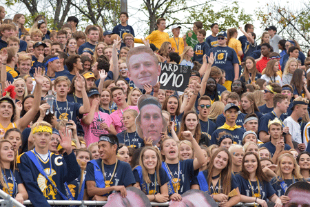 Fargo North Rowdy Crowd cheers at homecoming football game