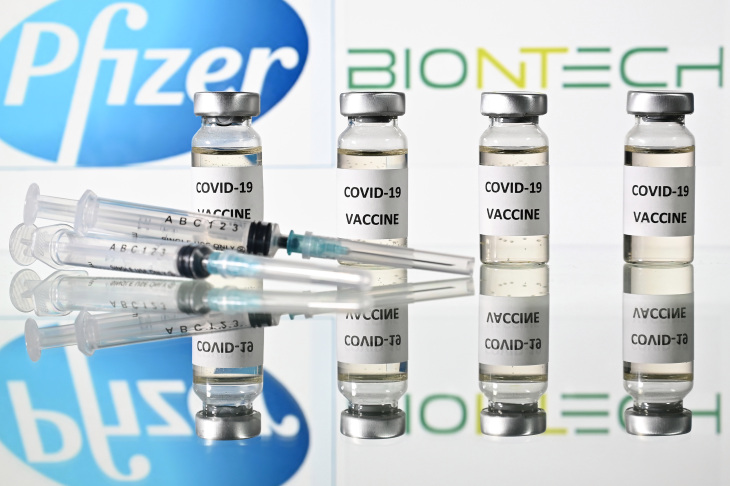 Pfizer and BioNTech's new vaccine.