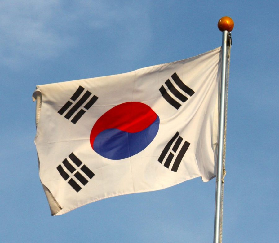 The flag of South Korea, Taekwondos home country