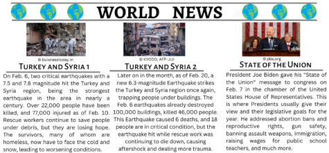 World news blurbs February -AS