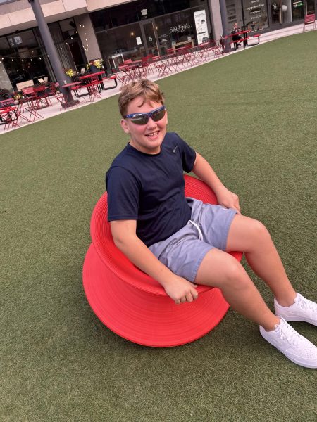 Jacob Desmarais having a blast